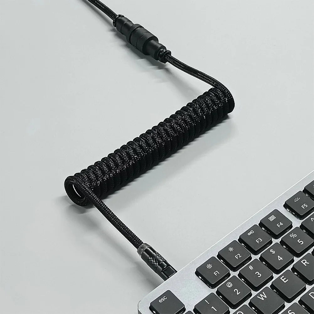Aviator Coiled Power Cable USB A to Type C