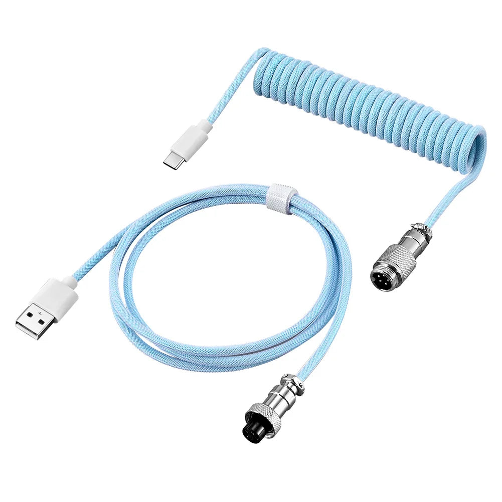 Aviator Coiled Power Cable USB A to Type C