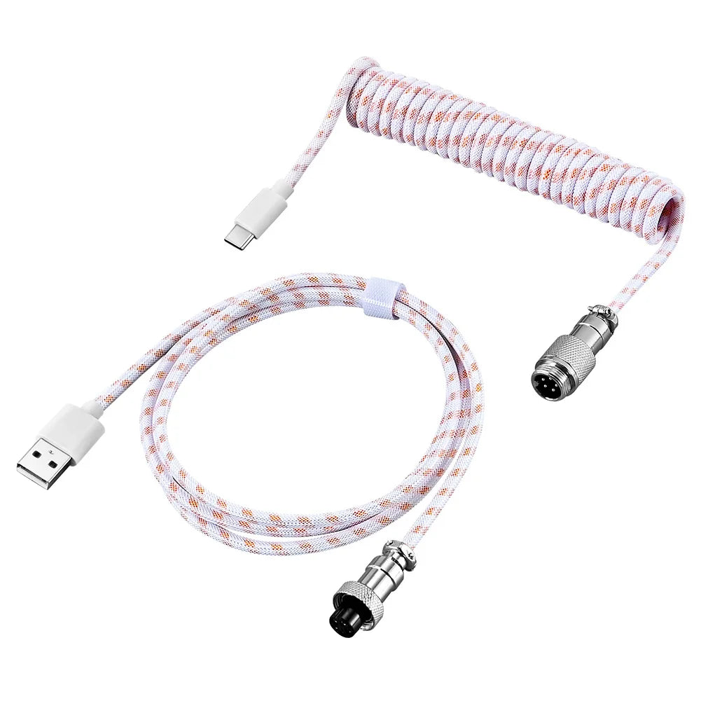 Aviator Coiled Power Cable USB A to Type C